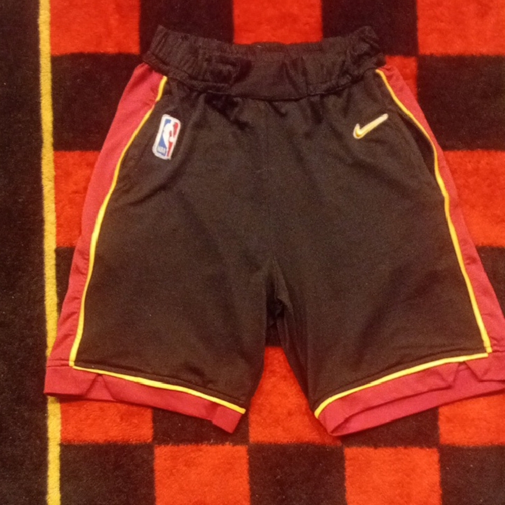 NBA Nike Kids Black and Red Basketball Shorts